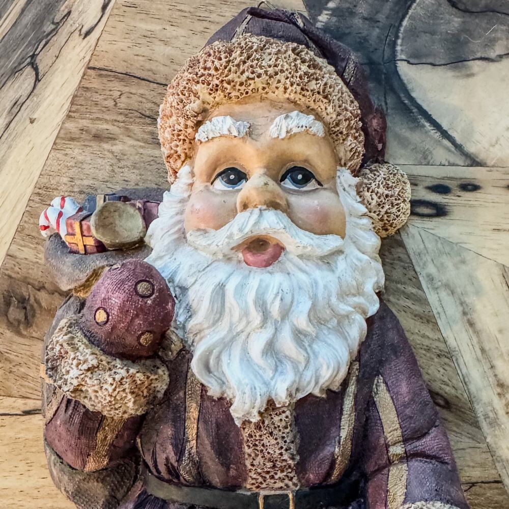 Vintage Old World Christmas Santa Claus Wall Decor, 14.5”H, Styrofoam Casting - Picture 8 of 10